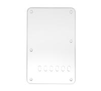 Musiclily 6 Fori Stile Vintage Strat Back Plate Copri Molle per Fender USA/Messico Stratocaster Standard Stile Moderno,1 strato Silver Mirror