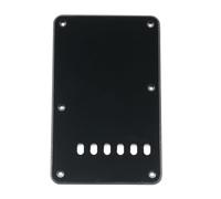 Musiclily 6 Fori Stile Vintage Strat Back Plate Copri Molle per Fender USA/Messico Stratocaster Standard Stile Moderno, 1 strato Nero