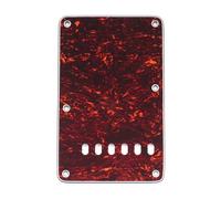 Musiclily 6 Fori Stile Vintage Strat Back Plate Copri Molle per Fender USA/Messico Stratocaster Standard Stile Moderno,4 strati Red Tortoise
