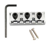 Musiclily Basic 43mm Capostasto Bloccacorde Locking Nut per Ponte Tremolo Double Locking Floyd Rose Chitarra Elettrica, Cromato