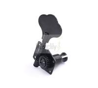 Musiclily Black 2R2L Set Bass Open Gear String Tuner Tuning Key Peg Machine Head