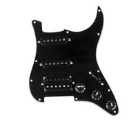 Musiclily Black HSS Prewired Humbucker Pickguard Alnico 5 Pickup For ST Guitar