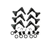 Musiclily L3+R3 Set Meccaniche per Basso Elettrico 5/6 Corde, Nero