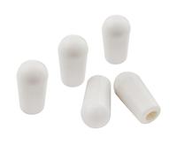 Musiclily Metric plastica chitarra Interruttore Manopole coperchi, tappi di ricambio per Pickup Selector Interruttori Fender Strat Stratocaster chitarra, bianco (confezione da 5)