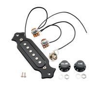 Musiclily Nero Pre Cablato Sound Hole Chitarra Single Coil Pickup Wiring Harness