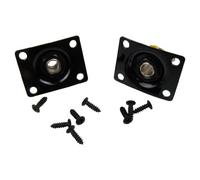 Musiclily ovale indented Jack piatto di uscita jackplate (Pack di 2), Chrome Carr¨¦
