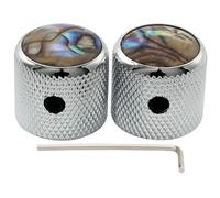 Musiclily Pro 1/4" Manopole Dome Top Abalone con Vite Fissaggio Cromato