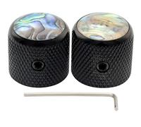 Musiclily Pro 1/4" Manopole Dome Top Abalone con Vite Fissaggio Nero
