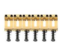 Musiclily Pro 10,8mm Acciaio Sellette Vintage per Ponti Tremolo Chitarra Elettrica Strat Stratocaster, Dorato (Set di 6)