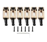 Musiclily Pro 10,8mm Moderno Sellette Ponte Roller Saddles Dorato 6 Pezzi
