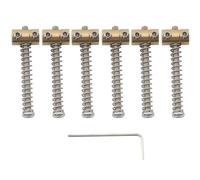 Musiclily Pro 10,8mm Piccolo Barrel Sellette Telecaster in Ottone per Chitarra Elettrica Fender Squier Tele tipo, Colore Originale(Set di 6)