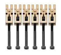 Musiclily Pro 10,8mm Sellette Ponte per Chitarra Elettrica Floyd Rose Original/Speical Tremolo Double Locking, Dorato(Set di 6)