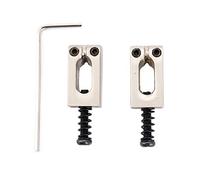 Musiclily Pro 10,8mm Sellette stile Moderno per Ponte Wilkinson M Series Chitarra Elettrica Import Strat Tele, Nickel(Set di 2)