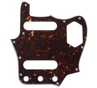 Musiclily Pro 10 Fori Battipenna Pickguard per Chitarra JPN Fender Japan Jaguar, 4 strati Tartarugato