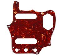 Musiclily Pro 10 Fori Battipenna Pickguard per Chitarra JPN Fender Japan Jaguar, 4 strati Vintage Tortoise