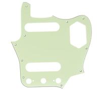 Musiclily Pro 10 Fori Battipenna Pickguard Pickguard per Chitarra JPN Fender Japan Jaguar, 3 strati Mint Green