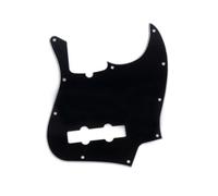 Musiclily Pro 10 Fori Stile Moderno Pickguard Battipenna Basso per American Jazz Bass 4 Corde, 3 strati Nero
