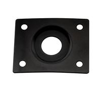 Musiclily Pro 10mm Curvo Incasso Rettangolare Piastra Jack Plate Nero
