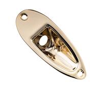 Musiclily Pro 10mm Forma Barca Piastra Ricevi Jack in Acciaio per Chitarra Elettrica tipo Strato, Dorato