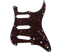 Musiclily Pro 11 Fori 60s 64 Vintage SSS Chitarra Battipenna Strat Pickguard per Chitarra Elettrica American Stratocaster,4 strati Tartarugato