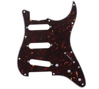 Musiclily Pro 11 Fori 62 Stile Vintage SSS Chitarra Battipenna Strat Pickguard per American Stratocaster 62,4 strati Tartarugato