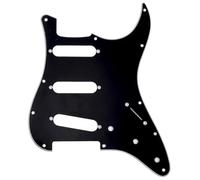 Musiclily Pro 11 Fori 72 or 64 SSS Strat Battipenna Chitarra Pickguard per MIJ JPN Japan Stratocaster, 3 strati Nero