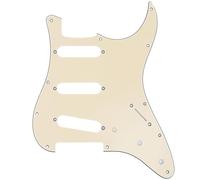 Musiclily Pro 11 Fori 72 or 64 SSS Strat Battipenna Chitarra Pickguard per MIJ JPN Japan Stratocaster, 3 strati Crema