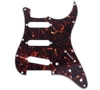 Musiclily Pro 11 Fori 72 or 64 SSS Strat Battipenna Chitarra Pickguard per MIJ JPN Japan Stratocaster, 4 strati Tartarugato