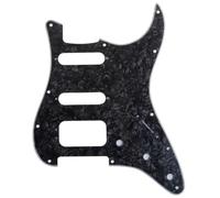 Musiclily Pro 11 Fori Angoli Arrotondati HSS Battipenna 4strati Black Pearl