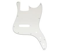 Musiclily Pro 11 Fori Battipenna Basso per Squier Sonic Bronco Bass, 3 strati Bianco