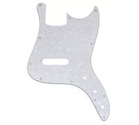 Musiclily Pro 11 Fori Battipenna Basso per Squier Sonic Bronco Bass, 4 strati White Pearl