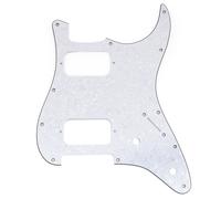 Musiclily Pro 11 Fori HH Battipenna Round Corner 2-Pot per Squier Strat Chitarra