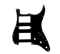 Musiclily Pro 11 Fori HSH Battipenna ST Pickguard 3 strati Nero