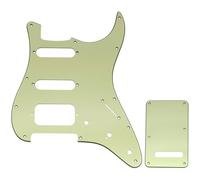 Musiclily Pro 11 Fori HSS Battipenna e Piastra Tremolo Set Mint Green | per Chitarra Elettrica Squier Sonic Strat