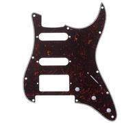 Musiclily Pro 11 Fori HSS Battipenna Strat Pickguard per Chitarra Elettrica Fender American/Mexican Standard Stratocaster con Floyd Rose Ponte Cut,4 strati Tartarugato
