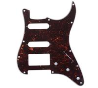 Musiclily Pro 11 Fori HSS Chitarra Battipenna Strat Pickguard per Chitarra Elettrica American Stratocaster,4 strati Tartarugato