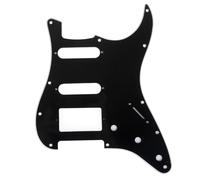 Musiclily Pro 11 Fori HSS Chitarra Battipenna Strat Pickguard per Chitarra Elettrica American Stratocaster,3 strati Nero
