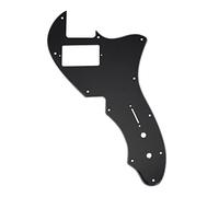 Musiclily Pro 11 Fori Single H Battipenna per Chitarra Elettrica tipo USA Fender 69 Tele Thinline, 3 Strati Nero