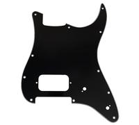 Musiclily Pro 11 Fori ST Battipenna 1 Humbucker 3 strati Nero
