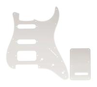 Musiclily Pro 11 Fori ST Battipenna e Piastra Posteriore Set per Chitarra Elettrica Squier Sonic Strat HSS, Trasparente