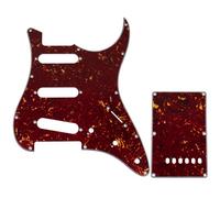 Musiclily Pro 11 Fori ST Battipenna e Piastra Posteriore Set per Chitarra Elettrica Tagima TG-530 Strat SSS, 4 strati Vintage Tortoise