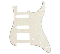 Musiclily Pro 11 Fori Stile Moderno HSS Chitarra Battipenna Strat Pickguard per American Stratocaster,4 strati Parchment Pearl