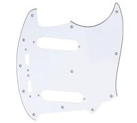 Musiclily Pro 12 Fori Battipenna Chitarra Pickguard 3 strati Bianco