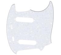 Musiclily Pro 12 Fori Battipenna Pickguard per Chitarra Fender American Jazzmaster, 4 strati White Pearl
