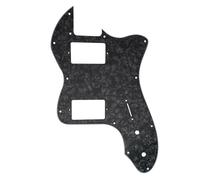 Musiclily Pro 12 Fori Coperto HH Battipenna per Chitarra Elettrica tipo USA/Mexico Fender 72 Tele Thinline, 4 Strati Nero Perlato
