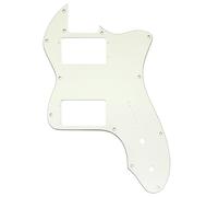 Musiclily Pro 12 Fori Ampia Gamma HH Battipenna per Chitarra Elettrica tipo USA/Mexico Fender 72 Tele Thinline, 3 Strati Aged White