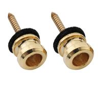 Musiclily Pro 12mm Attacco Tracolla in Acciaio Strap Buttons per Chitarra Elettrica Acustica Classica Ukulele, Dorato (Set di 2)