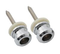 Musiclily Pro 12mm Chitarra Attacco Tracolla Bottoni Tracolla in Acciaio Strap Buttons End Pins per Chitarra Elettrica Acustica Classica Ukulele, Cromato (Set di 2)