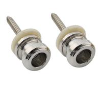 Musiclily Pro 12mm Chitarra Attacco Tracolla Bottoni Tracolla in Acciaio Strap Buttons End Pins per Chitarra Elettrica Acustica Classica Ukulele, Nickel (Set di 2)