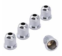 Musiclily Pro 13,2mm Basso Boccole Passacorde in Acciaio per Basso Elettrico 4/5 Corde, Cromato (Set di 5)